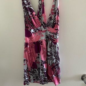 BCBG or BEBE Low Cut Babydoll Top